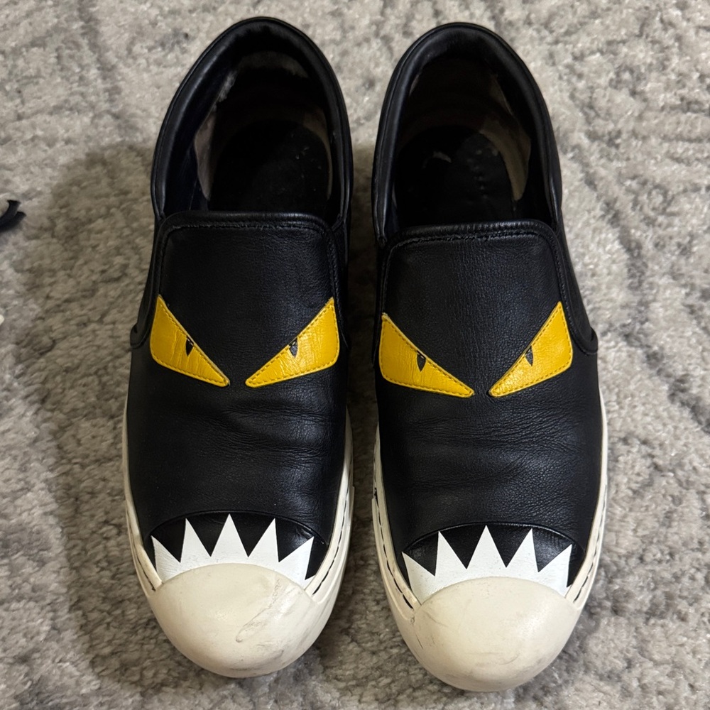 Fendi Black and Yellow Espadrilles